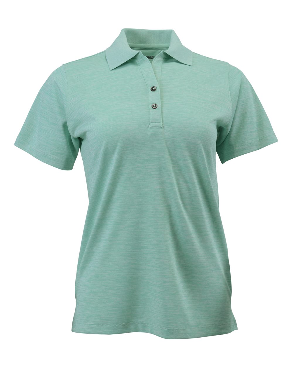 

Женское поло Dakota Stripped Heather Paragon, цвет surf green heather