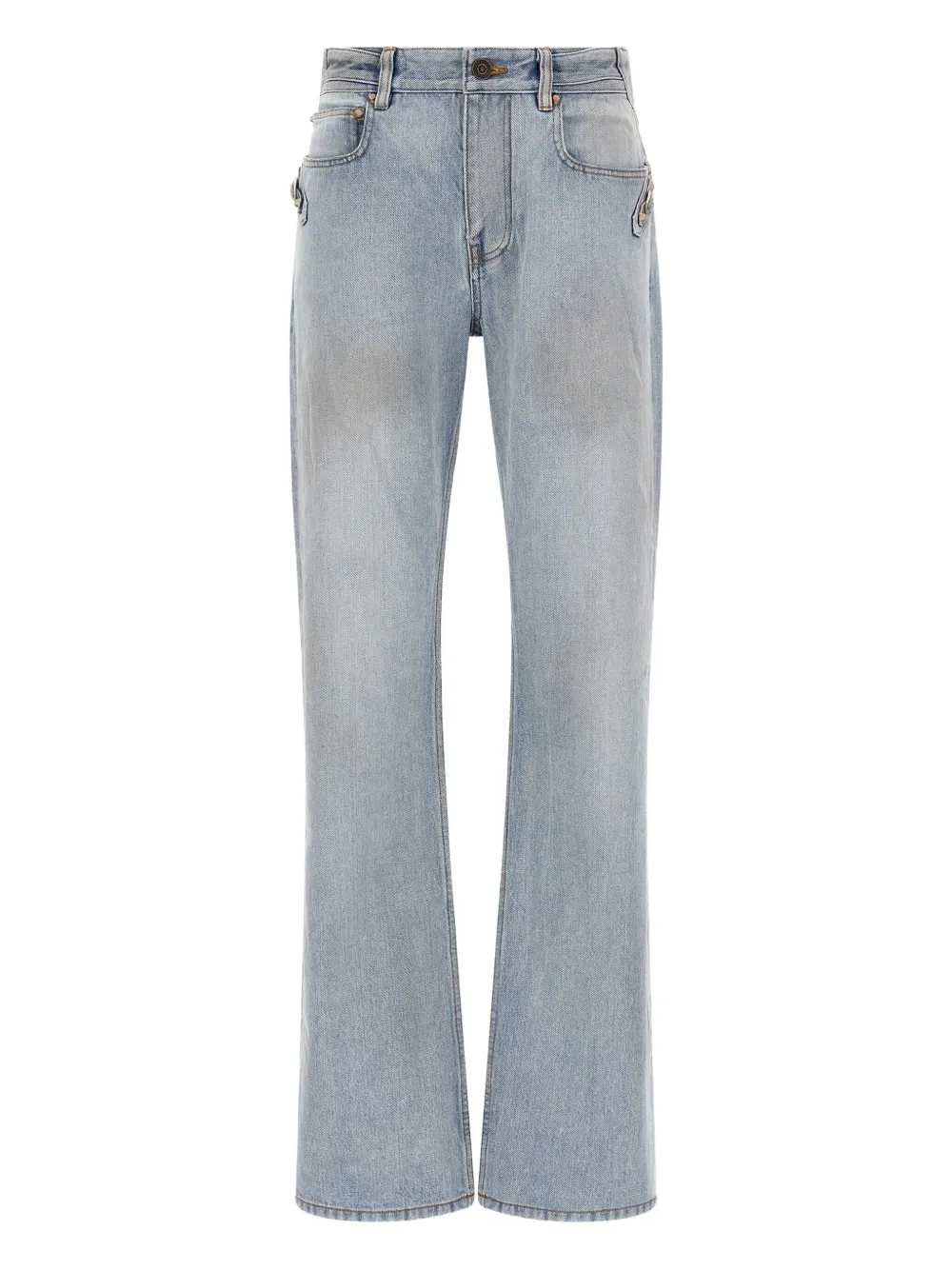 

Городские джинсы из выбеленного денима Balenciaga, синий