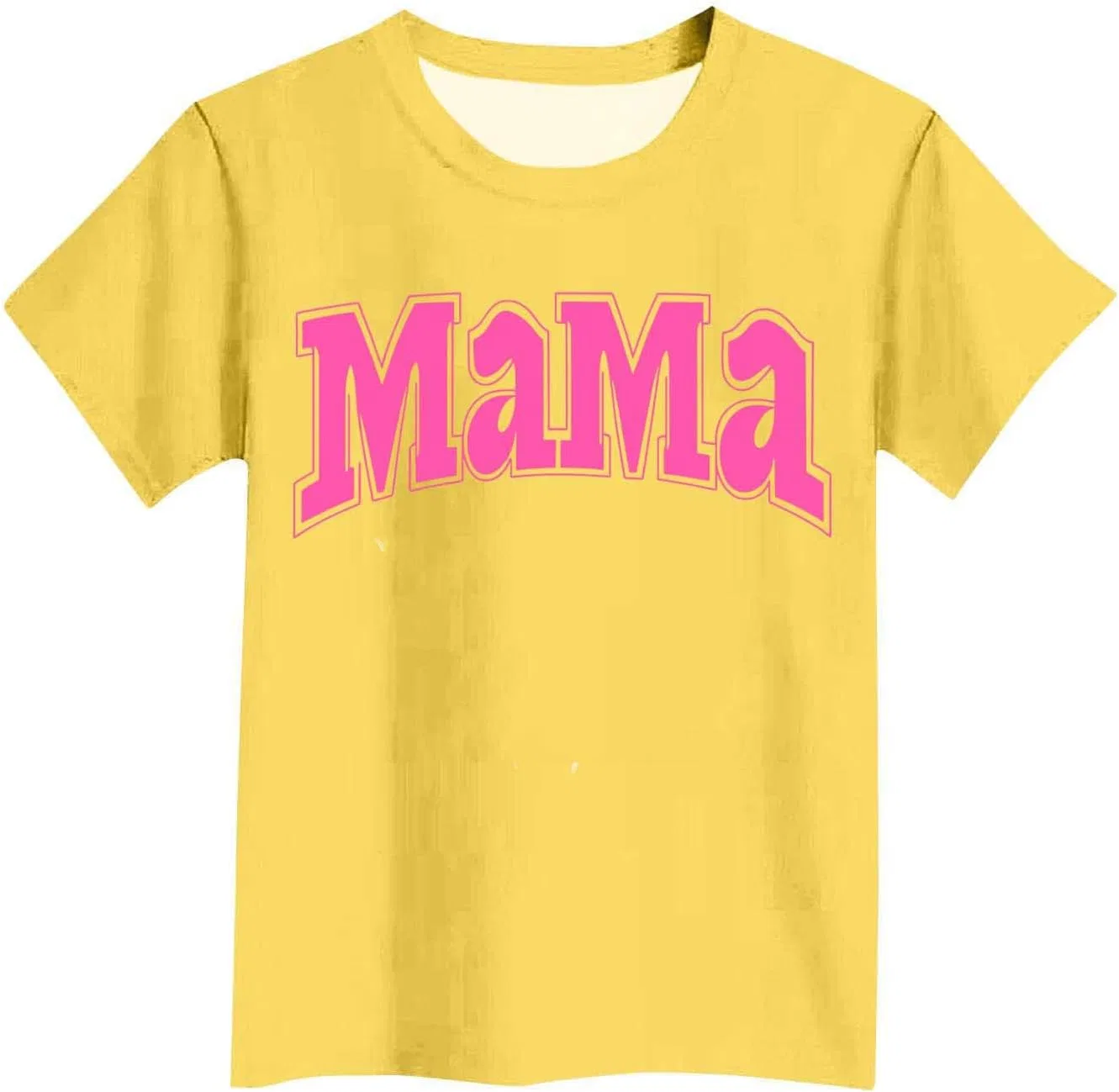 Футболка с принтом Mama, Zzalalana, желтый