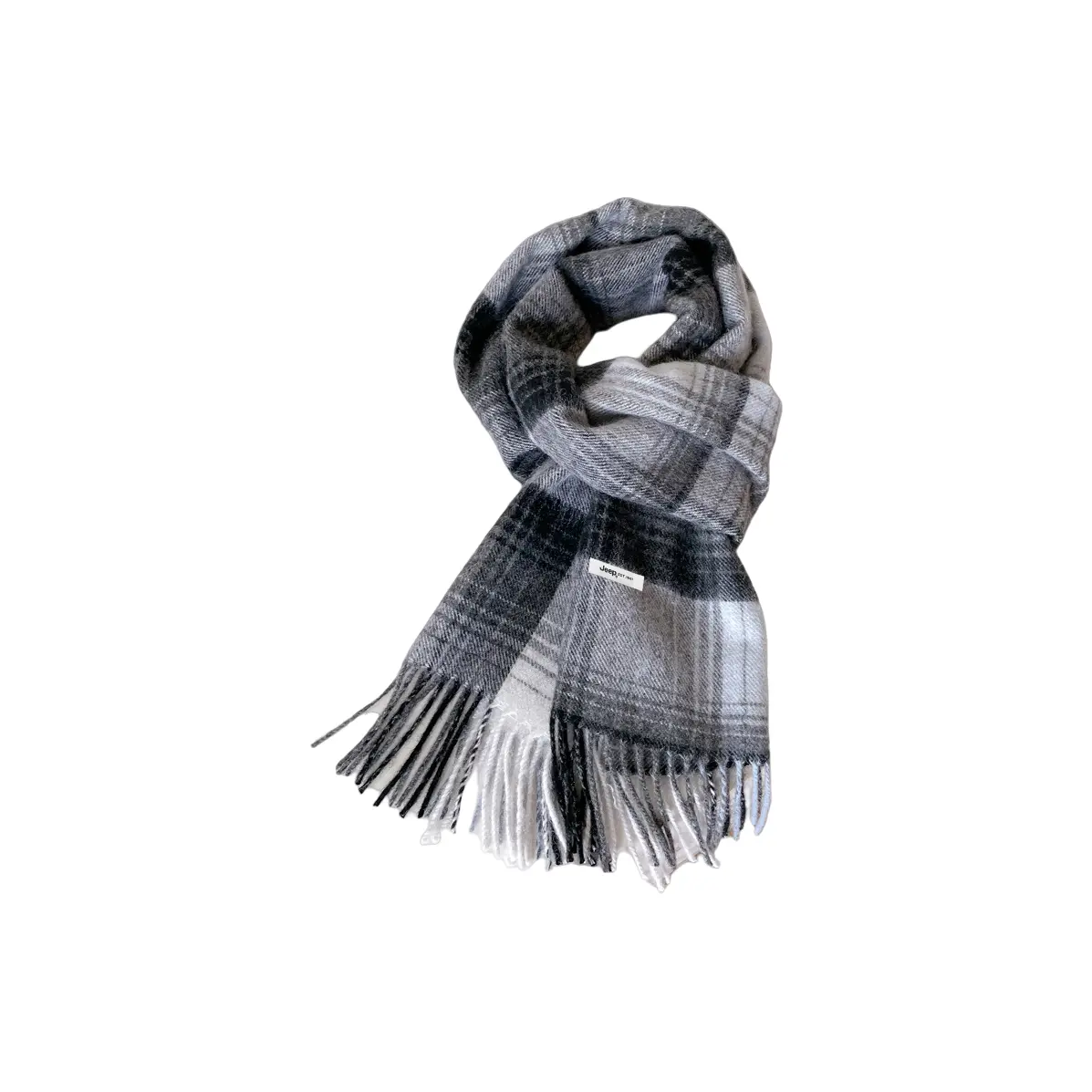 

Вязаный шарф Unisex Jeep, gentleman черный