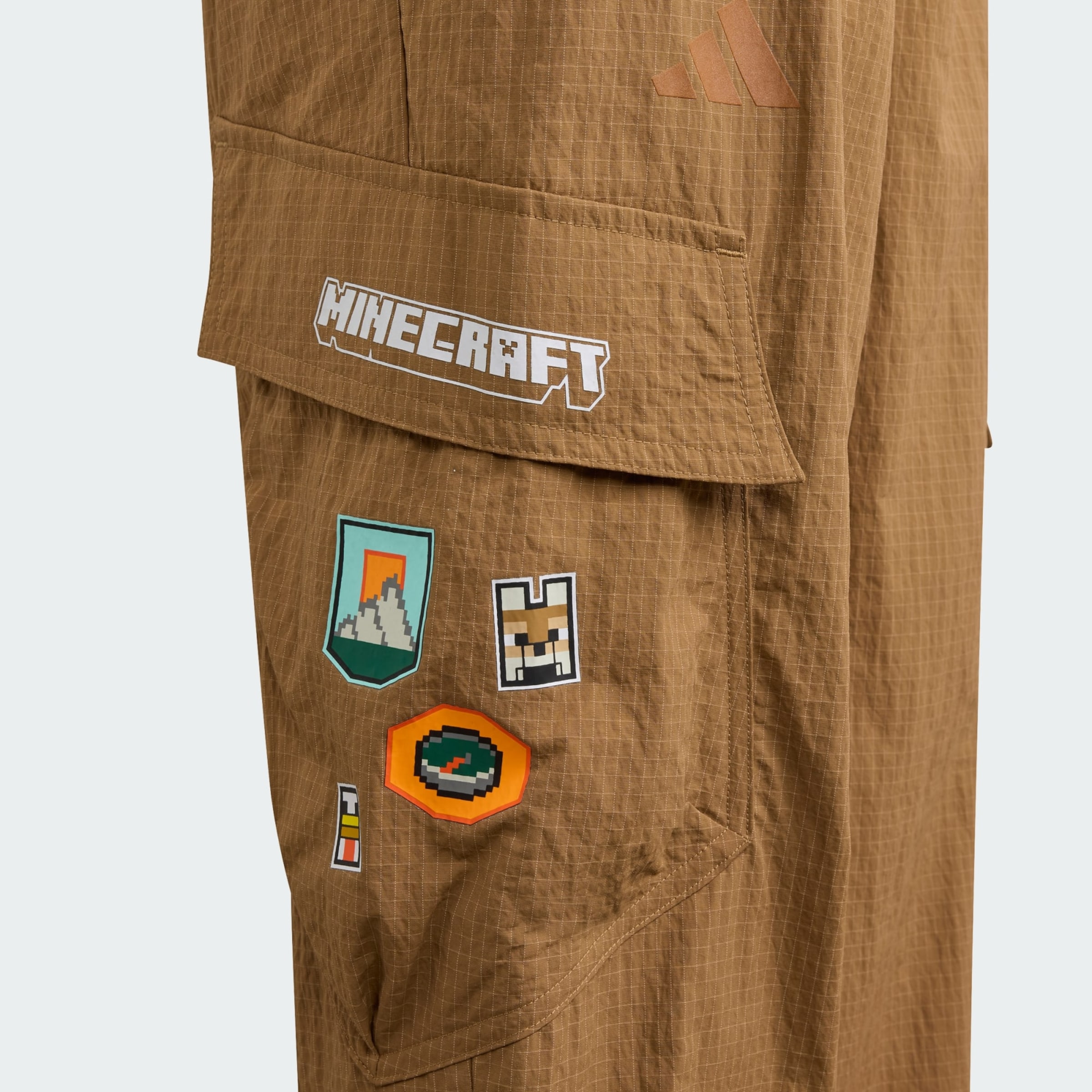 ADIDAS TERREX Уличные штаны Regular 'Adidas x Minecraft' в коричневом цвете — фото 3