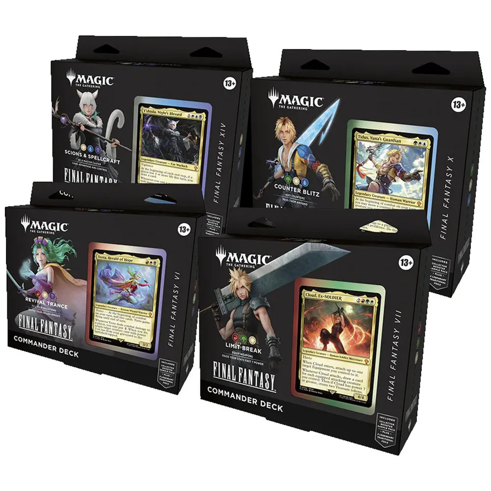 

Набор коллекционных карточек Magic The Gathering Final Fantasy Commander от Wizards Of The Coast на английском языке, мультиколор