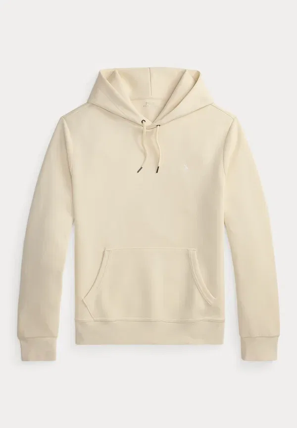 Толстовка с капюшоном двойной вязки Polo Ralph Lauren, кремовый — фото 4