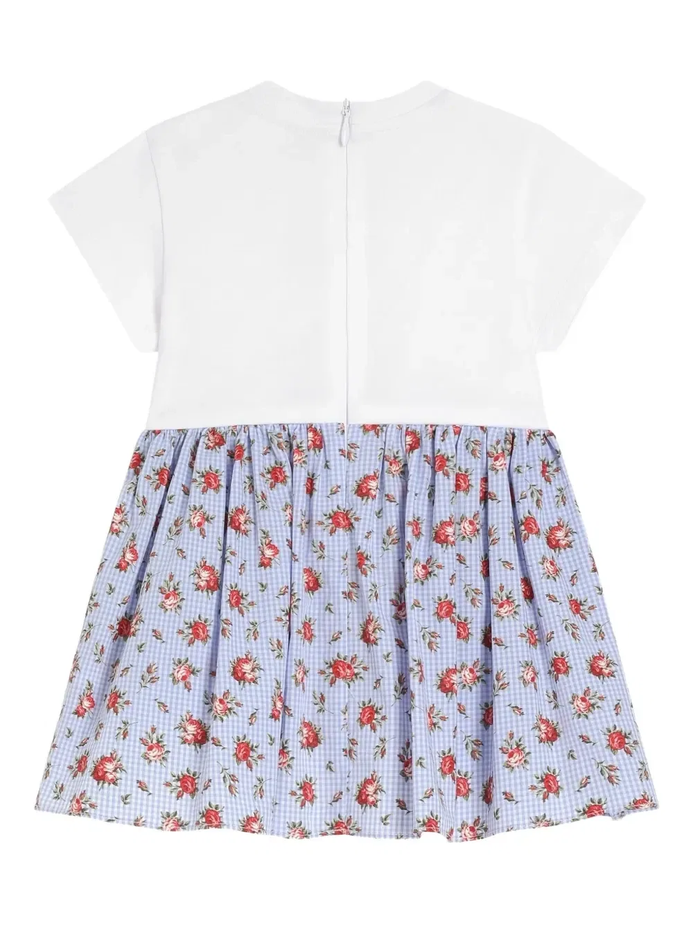 Платье с цветочным принтом и карманами Dolce & Gabbana Kids, белый — фото 2