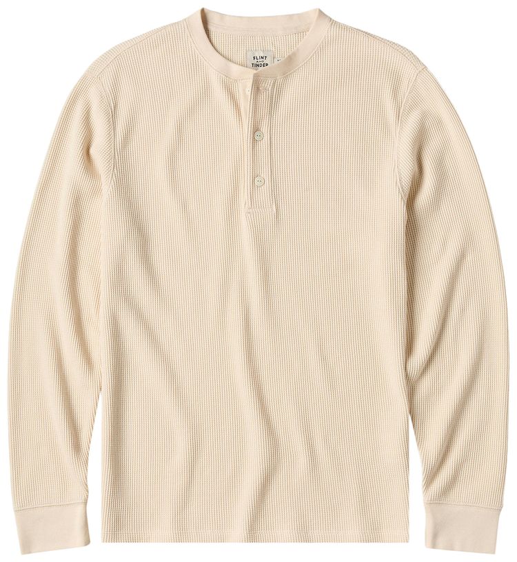 

Терморубашка-поло Elder Statesman Waffle Thermal Henley The Elder Statesman, кремовый