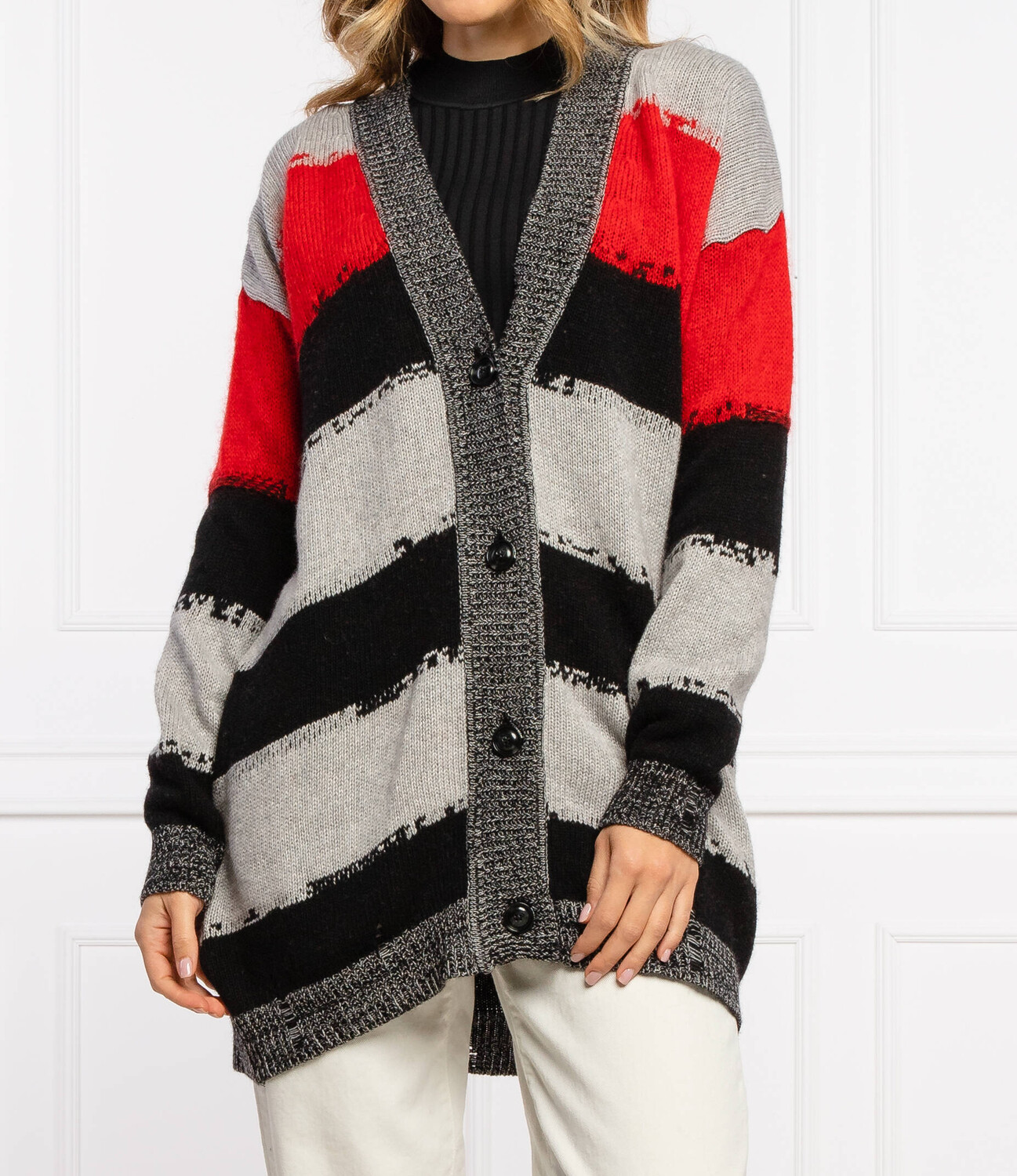 

Свитер Pinko cabella comfort fit, разноцветный