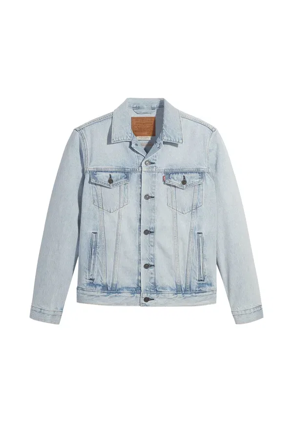Куртка джинсовая Levi'S, модель New Light Trucker, цвет светло-голубой — фото 4