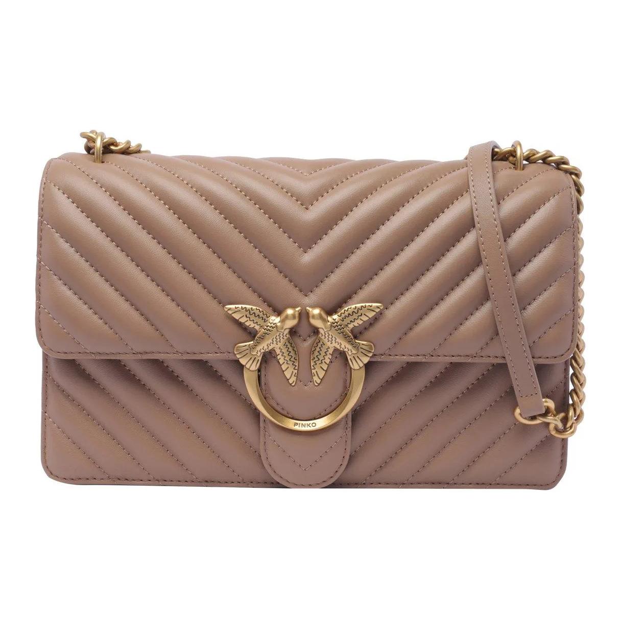 

Сумка через плечо LOVE Series Sheepskin, кросс-боди женская Gingerbread PINKO