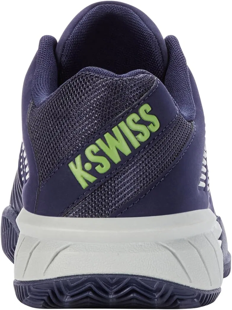Мужские теннисные кроссовки K-Swiss Performance Express Light 3 Hb, Peacoat Gray Violet Lime Green — фото 3