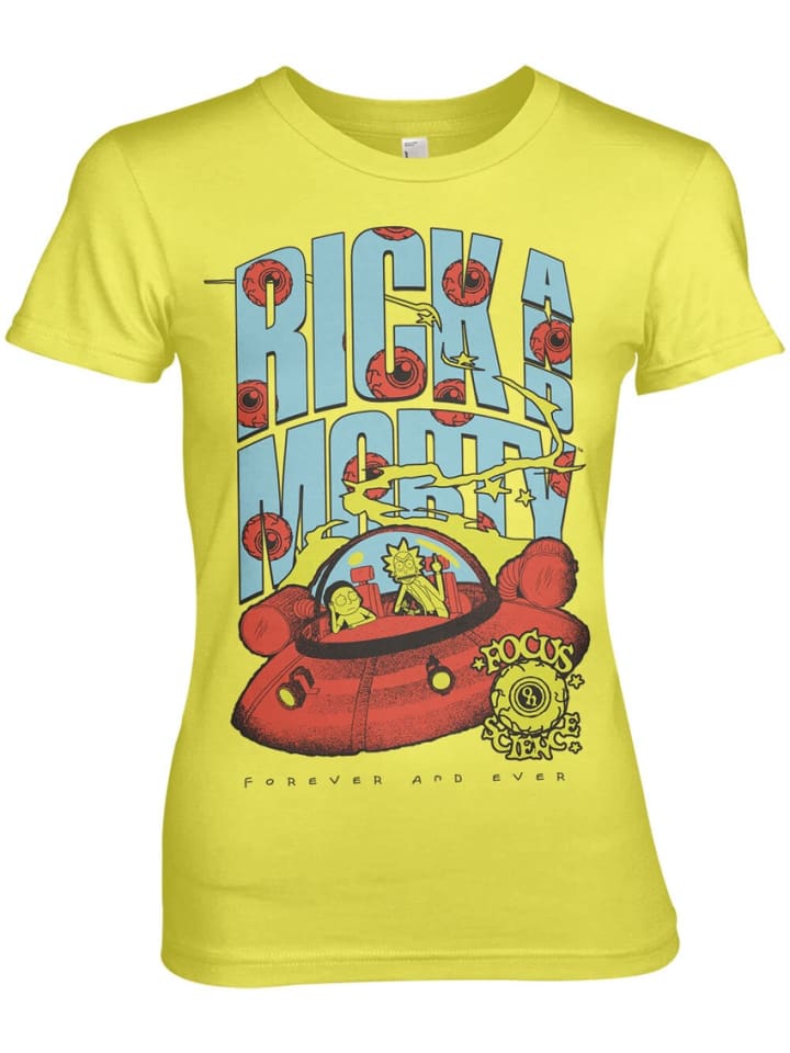 

Футболка Focus On Science Girly Tee Rick and Morty, желтый