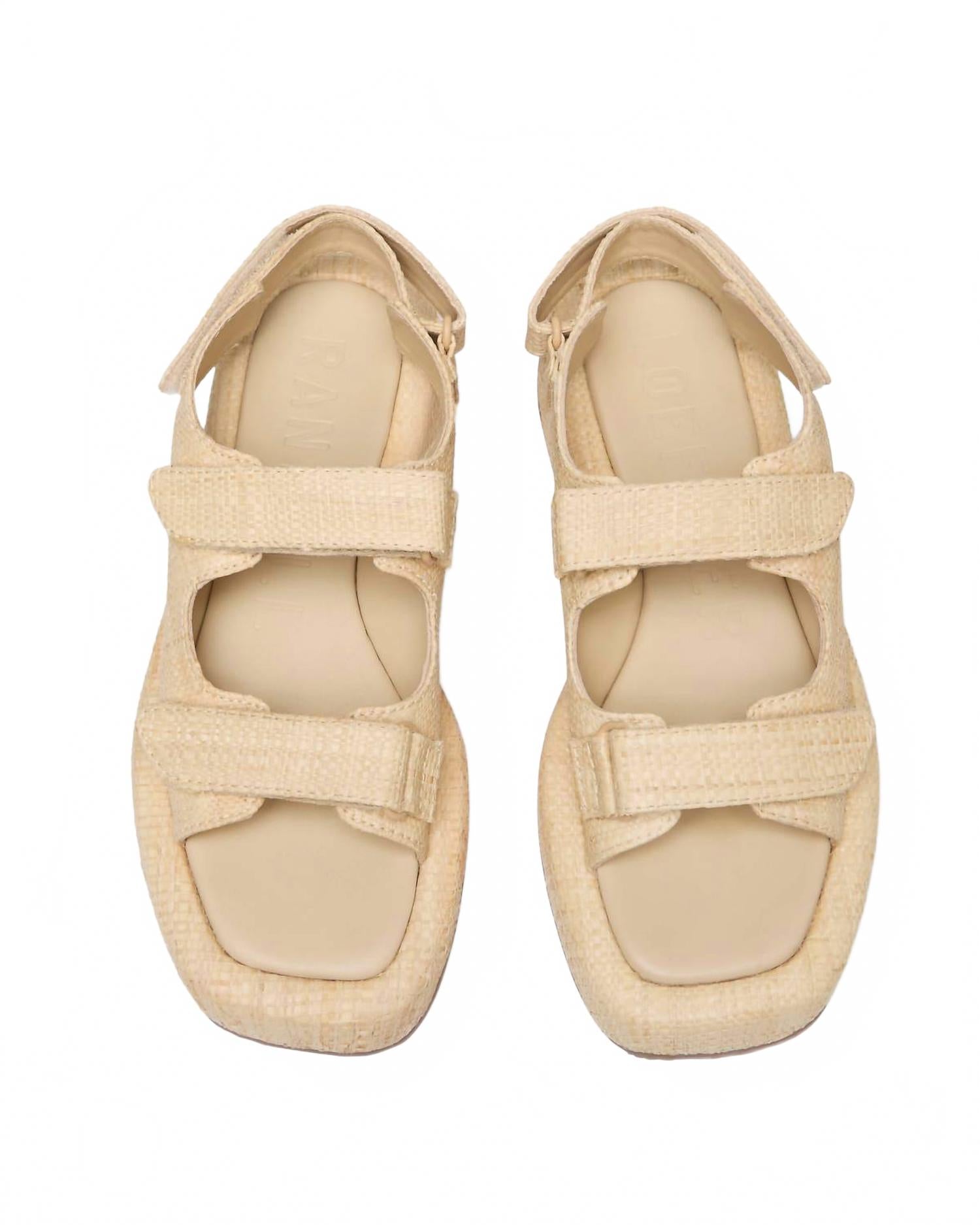 Женские сандалии Blaise Two Band на платформе в натуральном цвете Loeffler Randall — фото 3