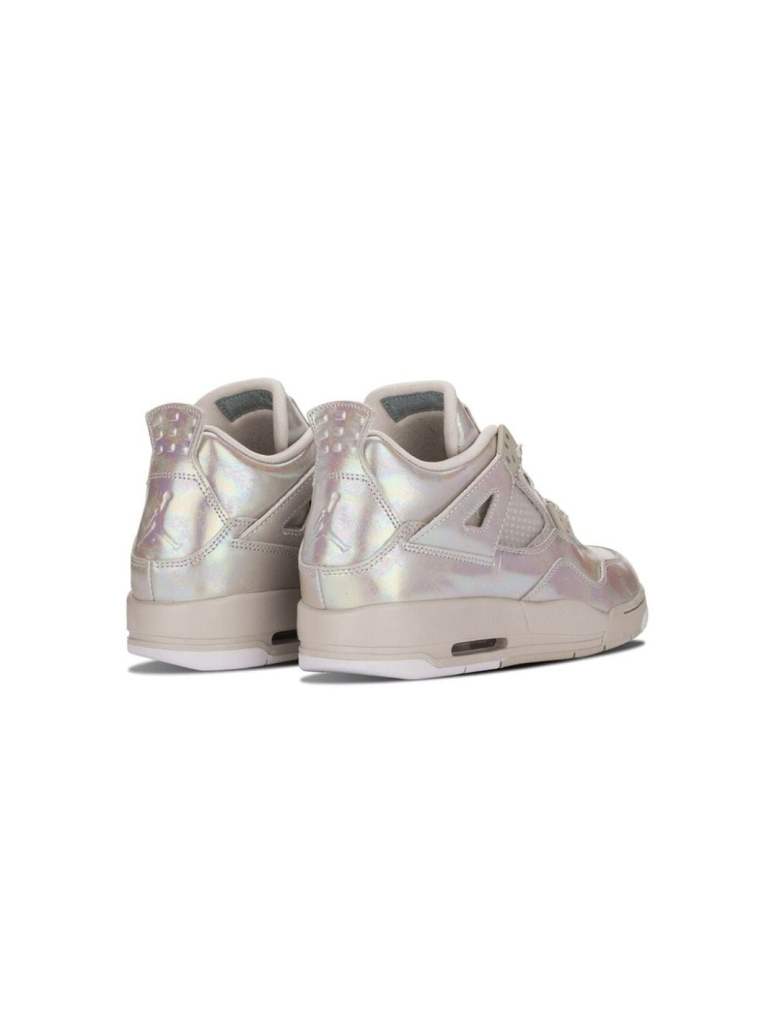 Jordan Kids высокие кроссовки Air Jordan 4 Retro, нейтральный цвет — фото 3