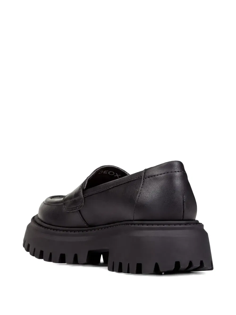 Лоферы на массивной подошве Geox Kids, черный — фото 4