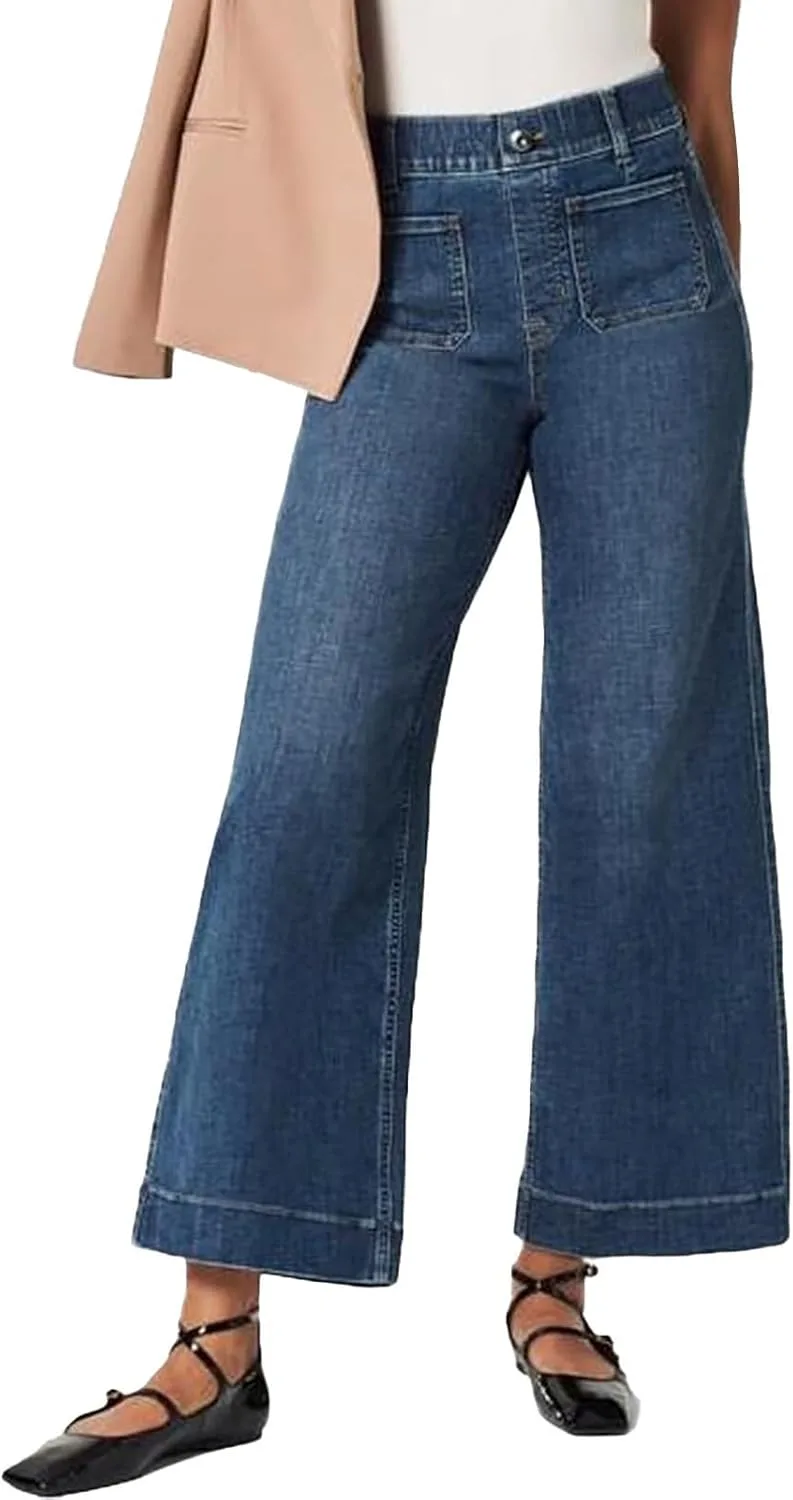 

Женские джинсы Vintage Chiccurva с эффектом контроля живота, завышенной талией и широкими штанинами