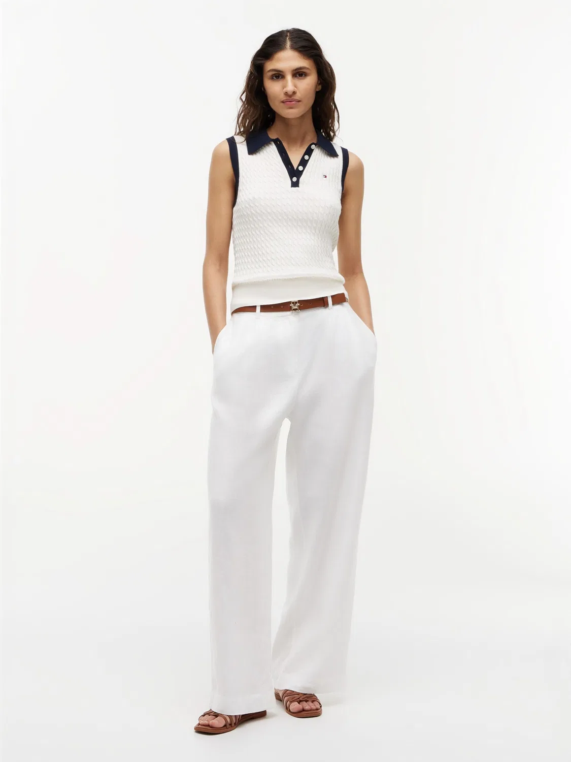 Вязаный топ Tommy Hilfiger, Ivory — фото 4
