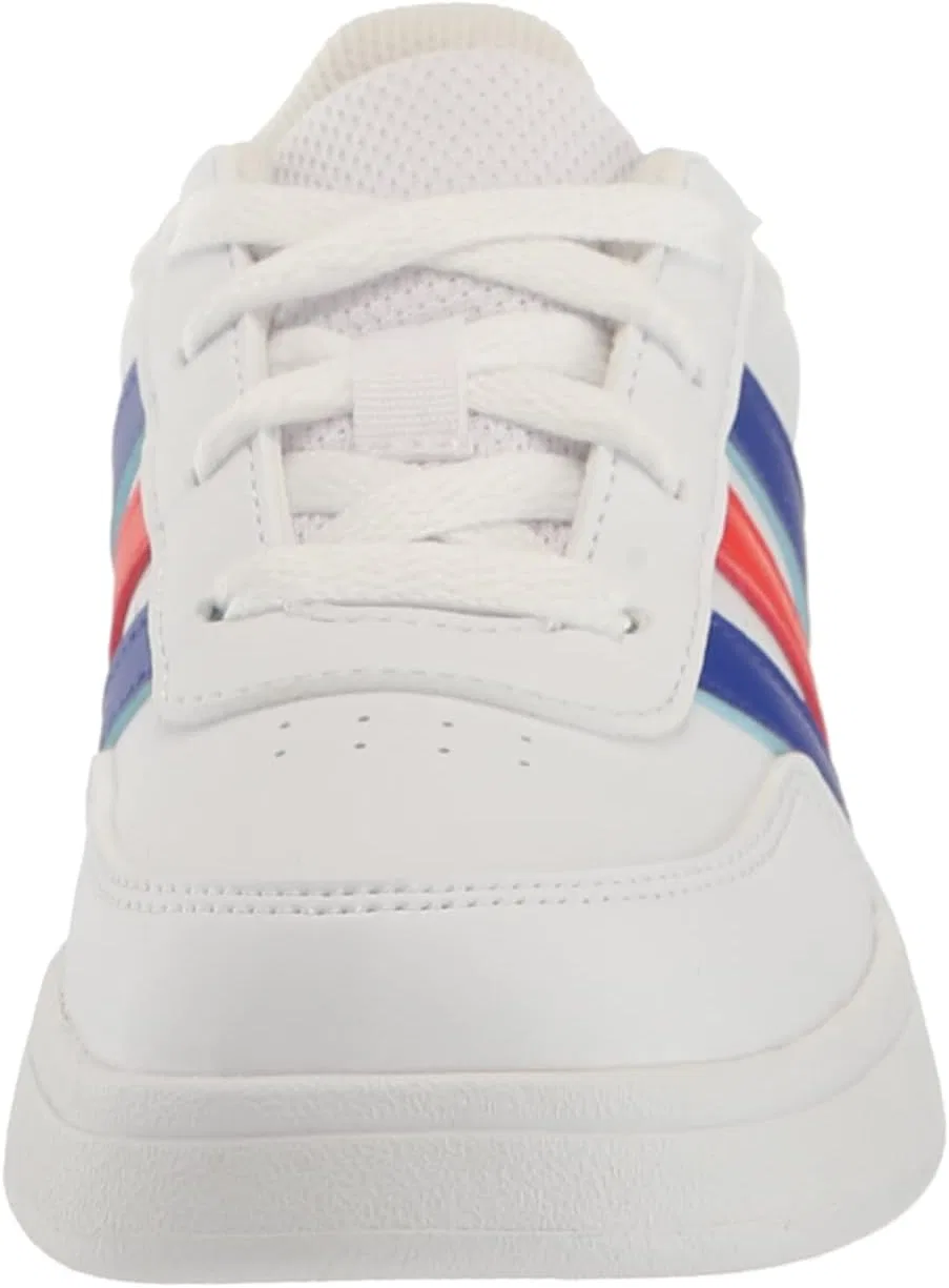 Кроссовки теннисные adidas Breaknet, белый/голубой/красный — фото 2
