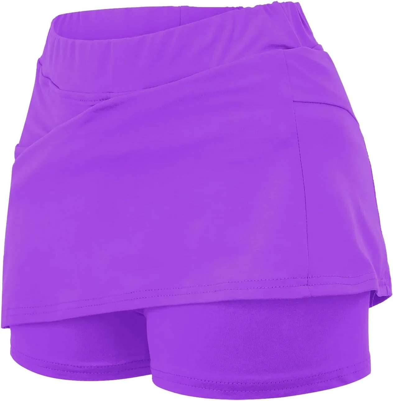 Активная юбка-шорты с карманами, бренд Generic, Bright Purple — фото 3