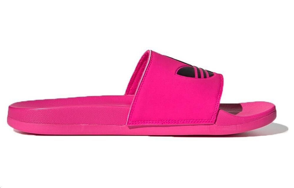 Шлепанцы серии ADILETTE женские, блестящие/черные Adidas Originals — фото 2