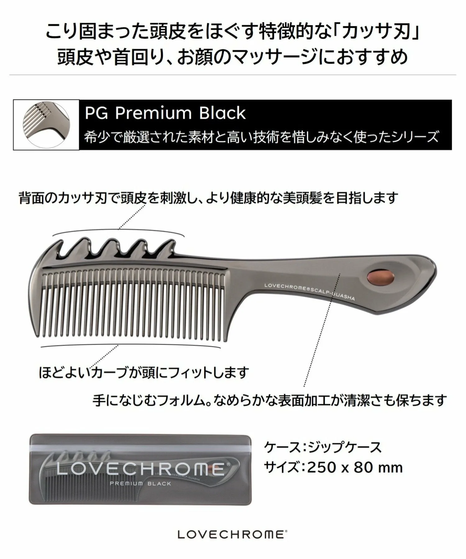 PG Scalp Cassa Premium Black Lovechrome, Premium Black — фото 3