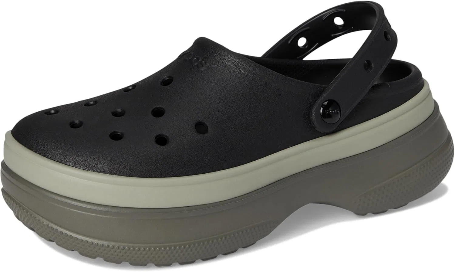 Кроксы Adult Classic Stacked Clogs Platform Platform Crocs, Black