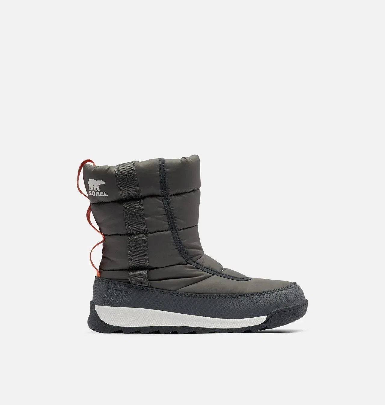 Детские водонепроницаемые зимние ботинки Sorel Whitney II Puffy Mid- Gray ZAP947 — фото 2