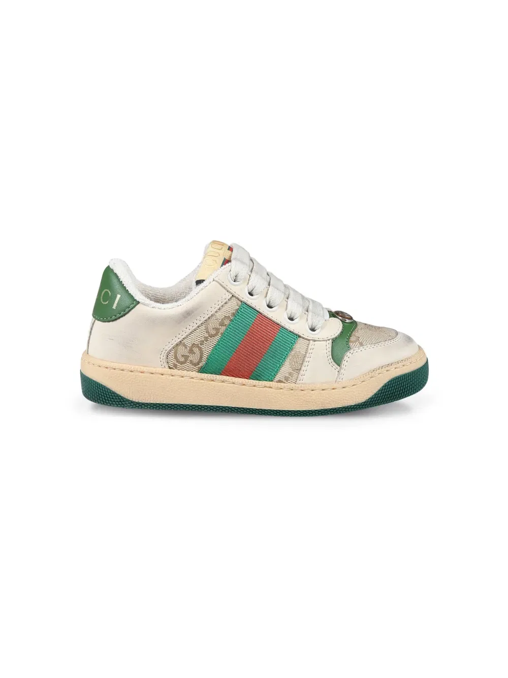 Низкие кроссовки Screener Gucci Kids, нейтральный — фото 2
