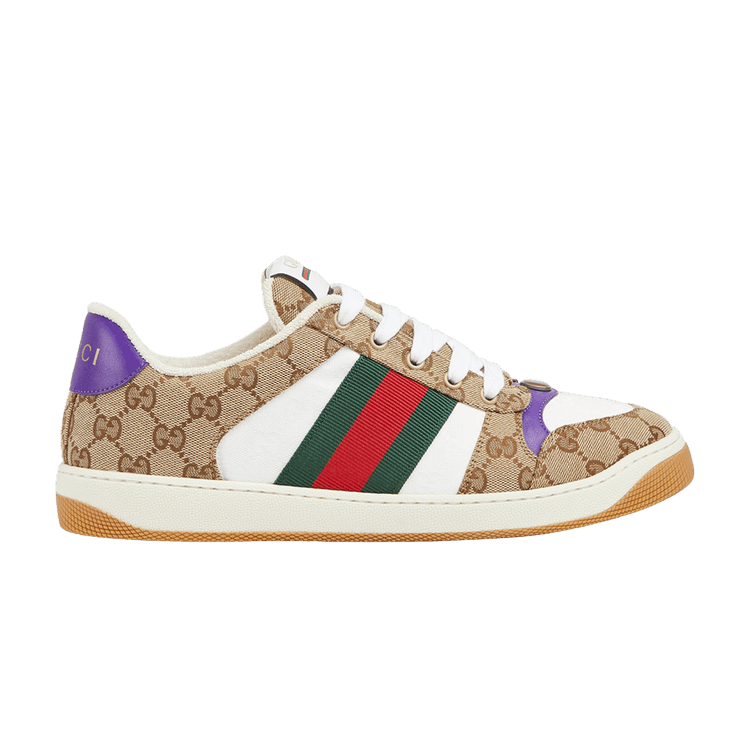 

Кроссовки Gucci Screener Sneaker 'Beige Purple', коричневый