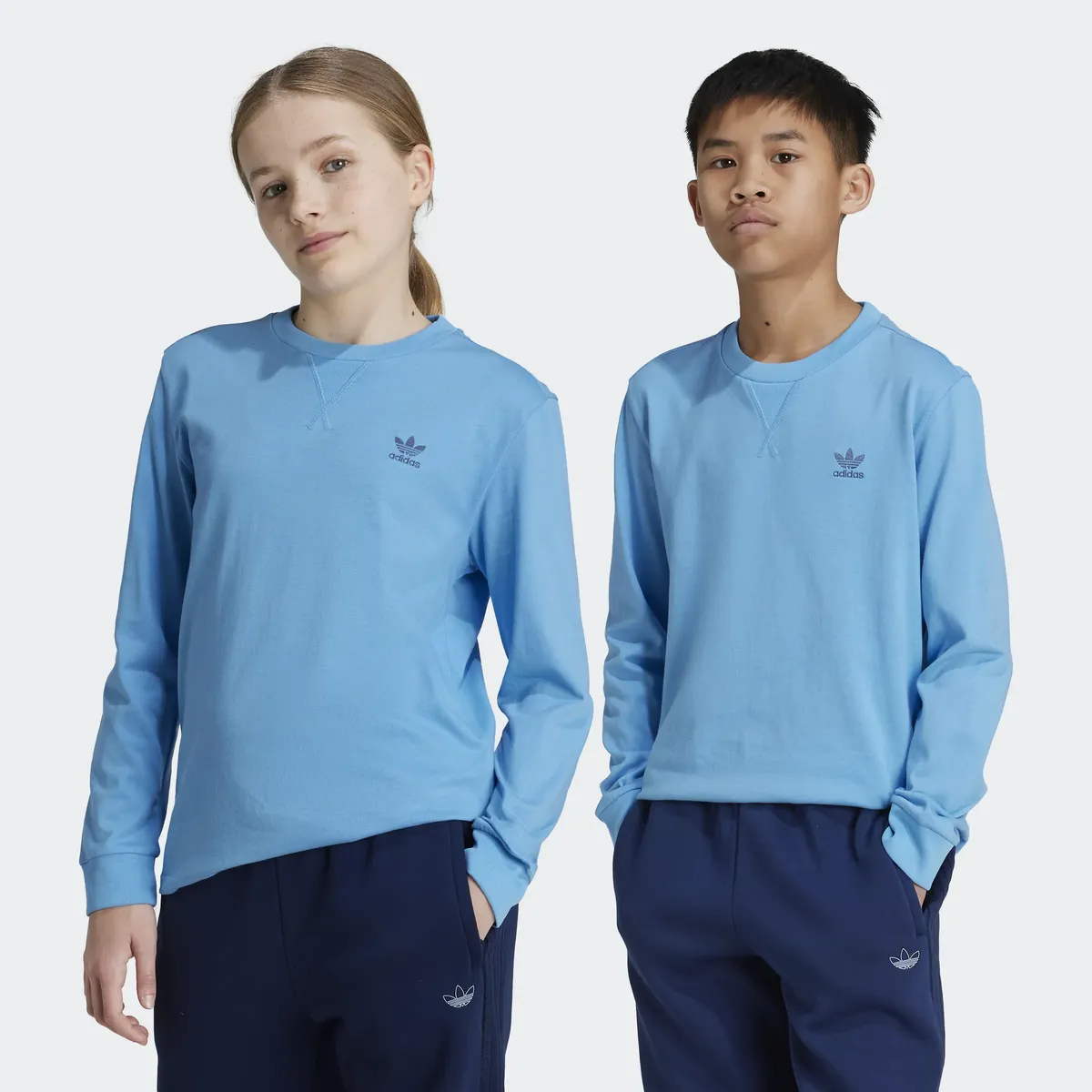 

Рубашка с длинными рукавами Adidas Originals "LONG SLEEVE", голубой