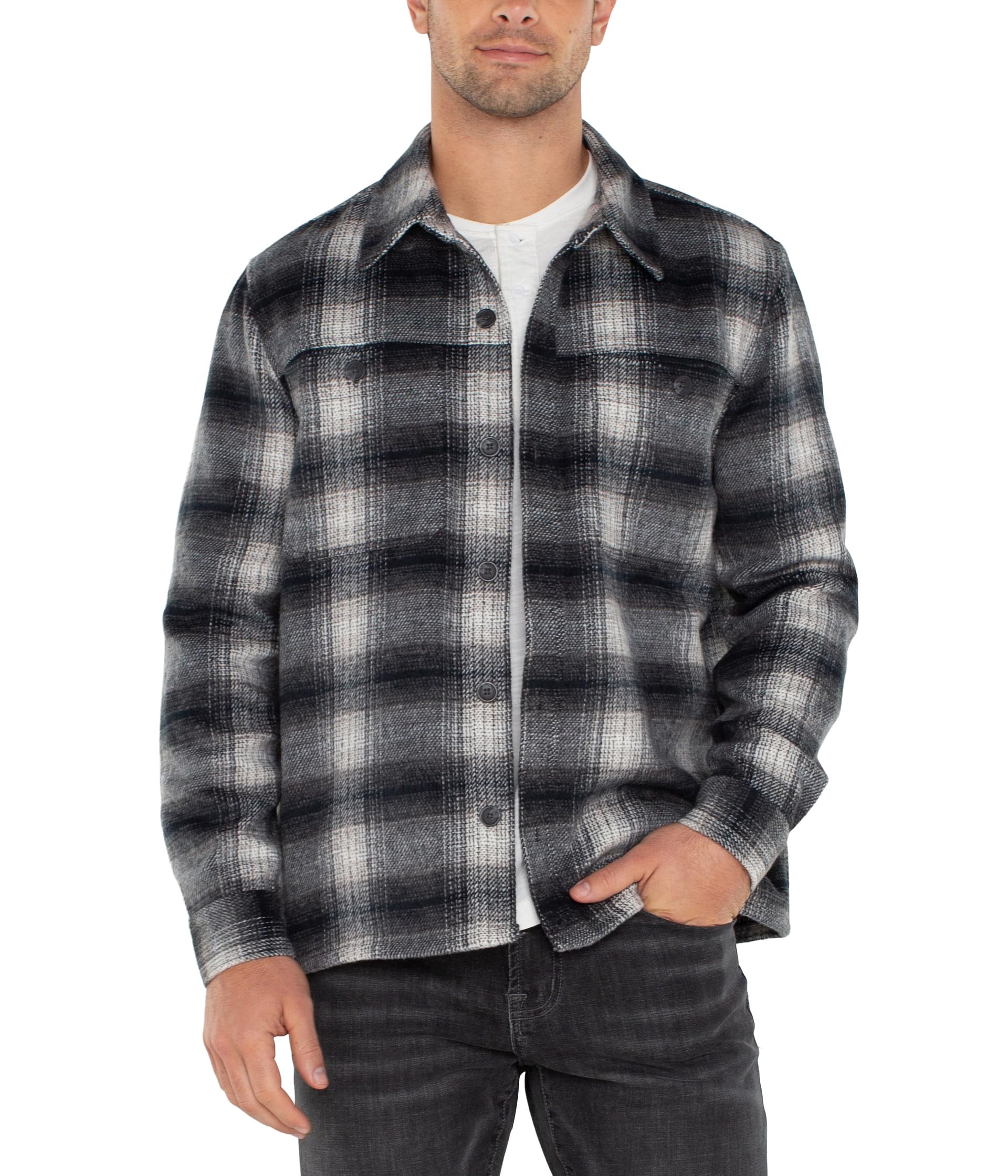 

Куртка Liverpool Los Angeles Shirt Jacket, цвет Navy Grey Multi
