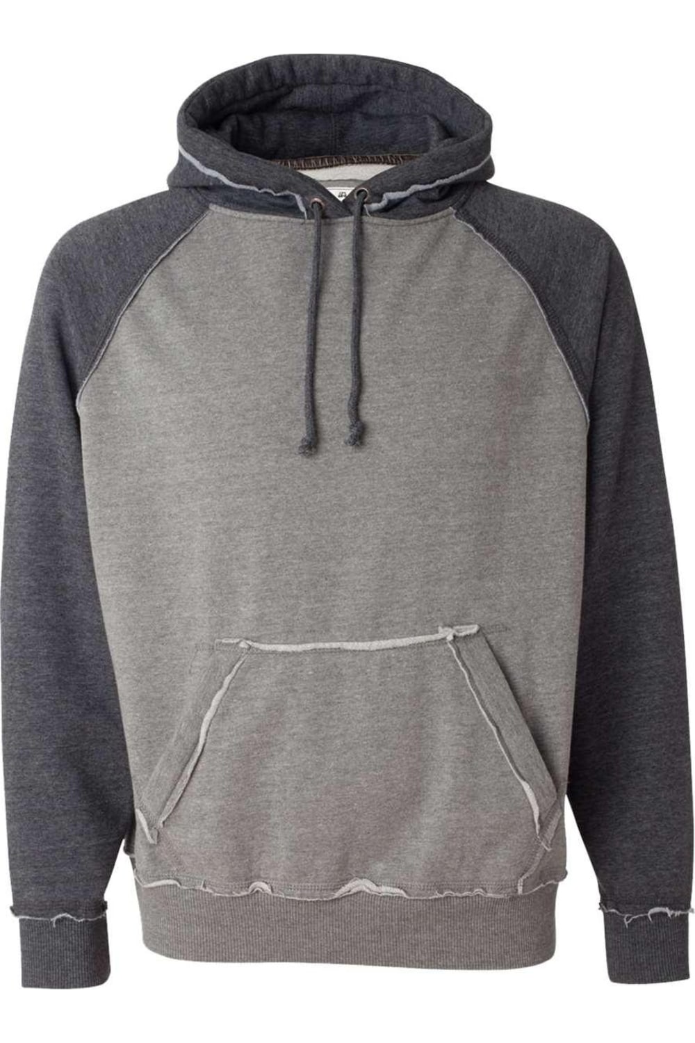 

Толстовка с капюшоном J. America Vintage Heather, цвет smoke heather/ charcoal heather