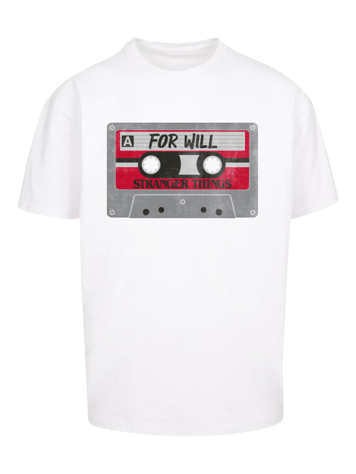 

Футболка большого размера Очень странные дела Кассета для Уилла белого цвета F4NT4STIC, Белый, Футболка большого размера Очень странные дела Кассета для Уилла белого цвета F4NT4STIC