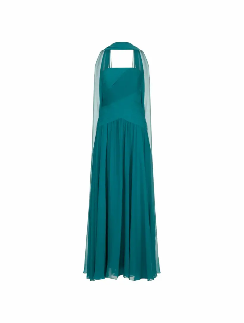 

Платье-бюстье с драпировкой Elie Saab, зелёный