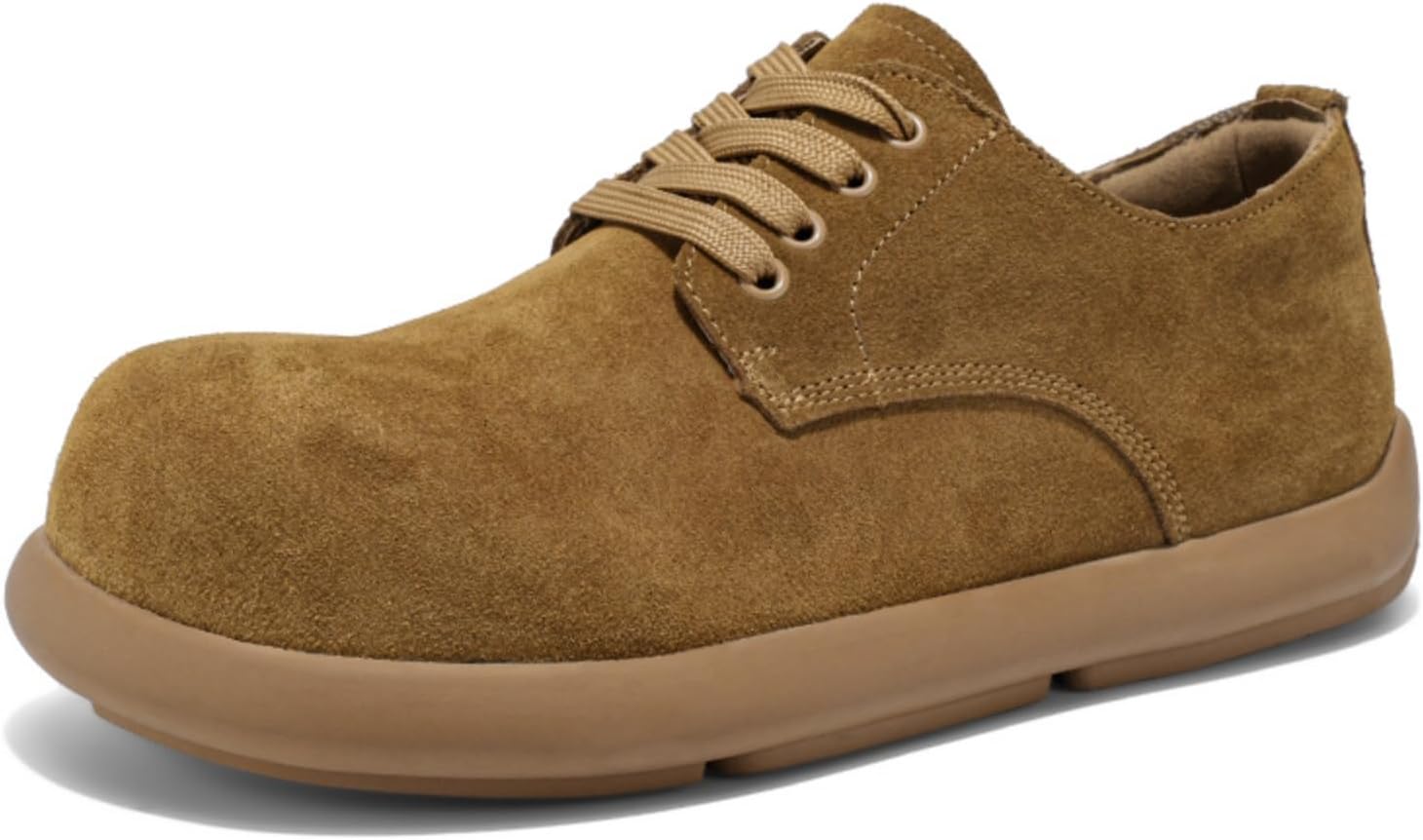 

Мужские замшевые повседневные туфли широкого размера - противоскользящие, с мягкой подошвой, легкие, для городской езды и активного отдыха, подошва с текстурированным протектором Lshwcift, хаки