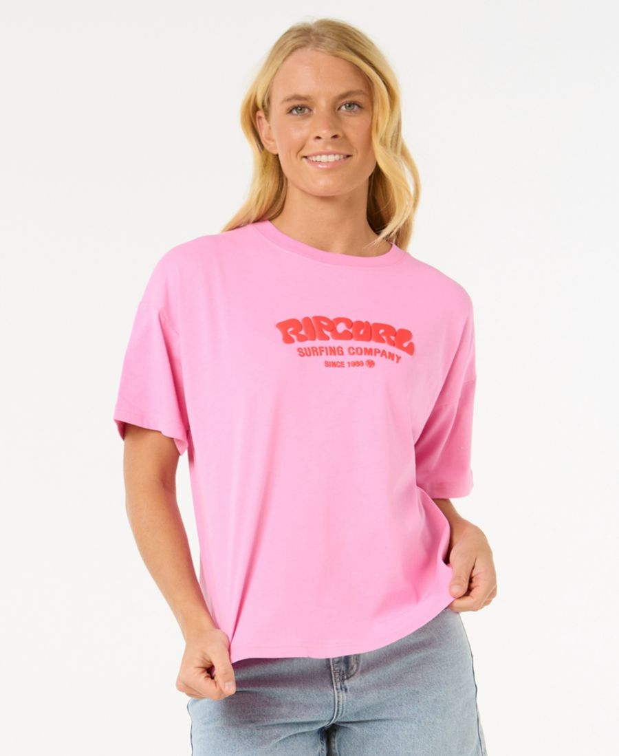 

Женская футболка с коротким рукавом Surf Puff Relaxed Rip Curl, Pink/orange, Оранжевый, Женская футболка с коротким рукавом Surf Puff Relaxed Rip Curl, Pink/orange