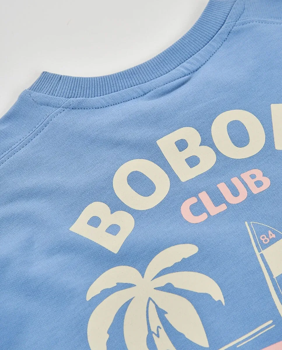 Толстовка из плюша для младенца Boboli, небесно-голубой — фото 4