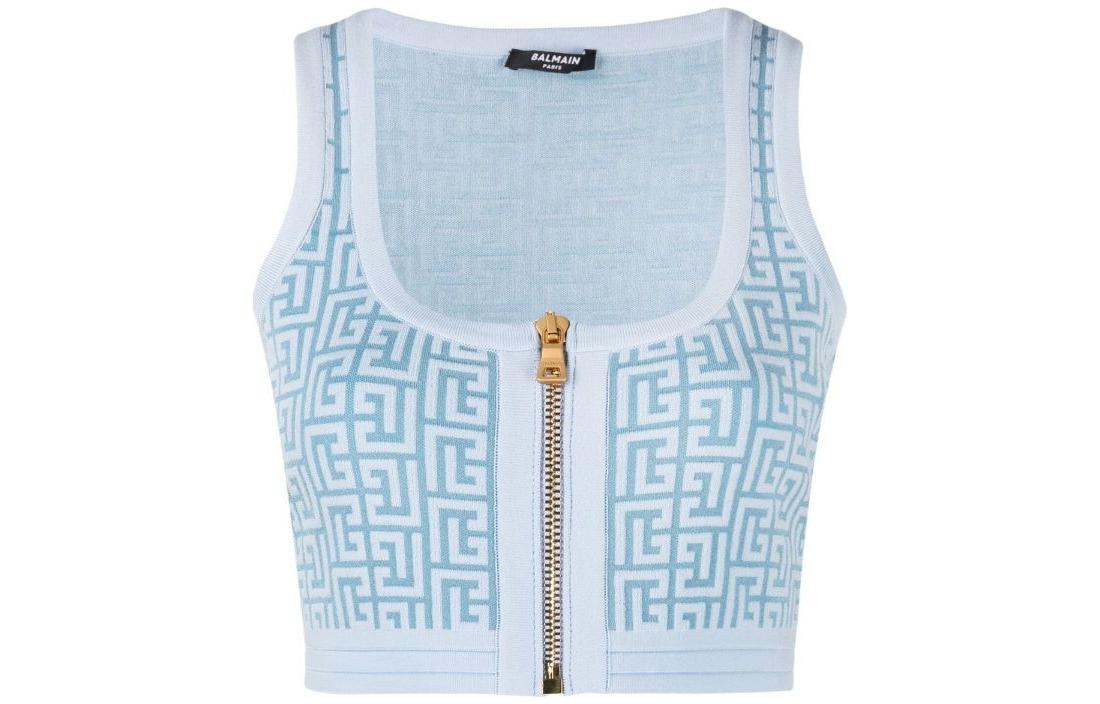 

BALMAIN Женская майка SS22, синяя