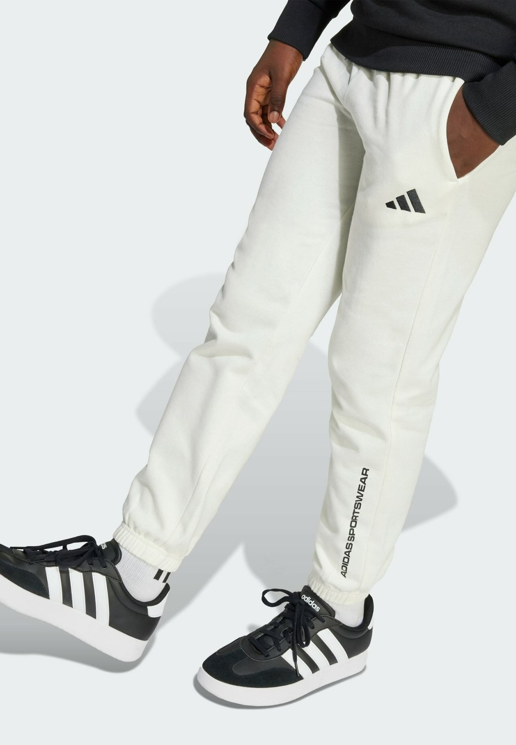 Спортивные штаны SLOGAN Adidas Sportswear, слоновая кость — фото 3