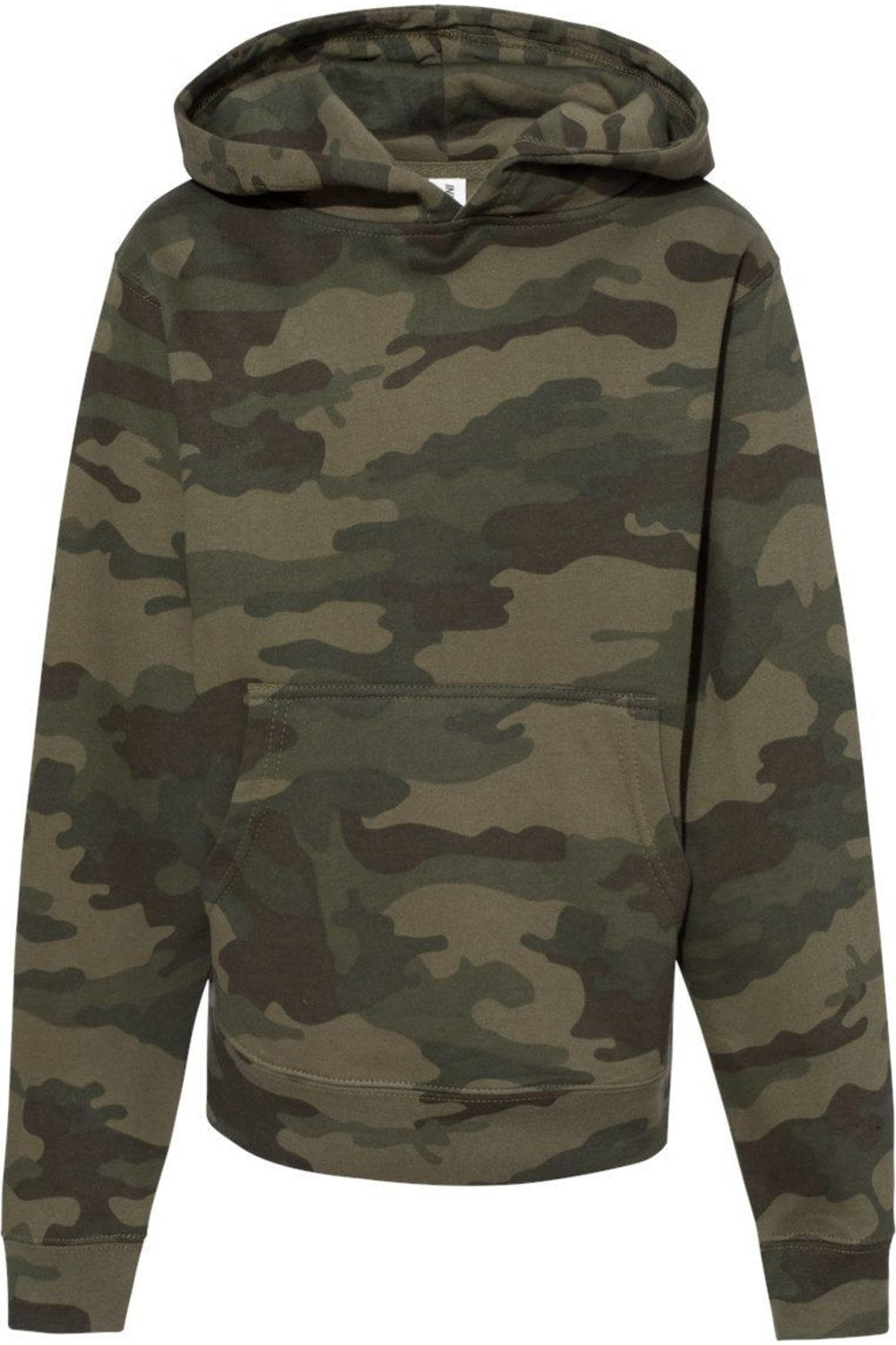 

Independent Trading Co. Молодежная толстовка с капюшоном средней толщины, цвет forest camo