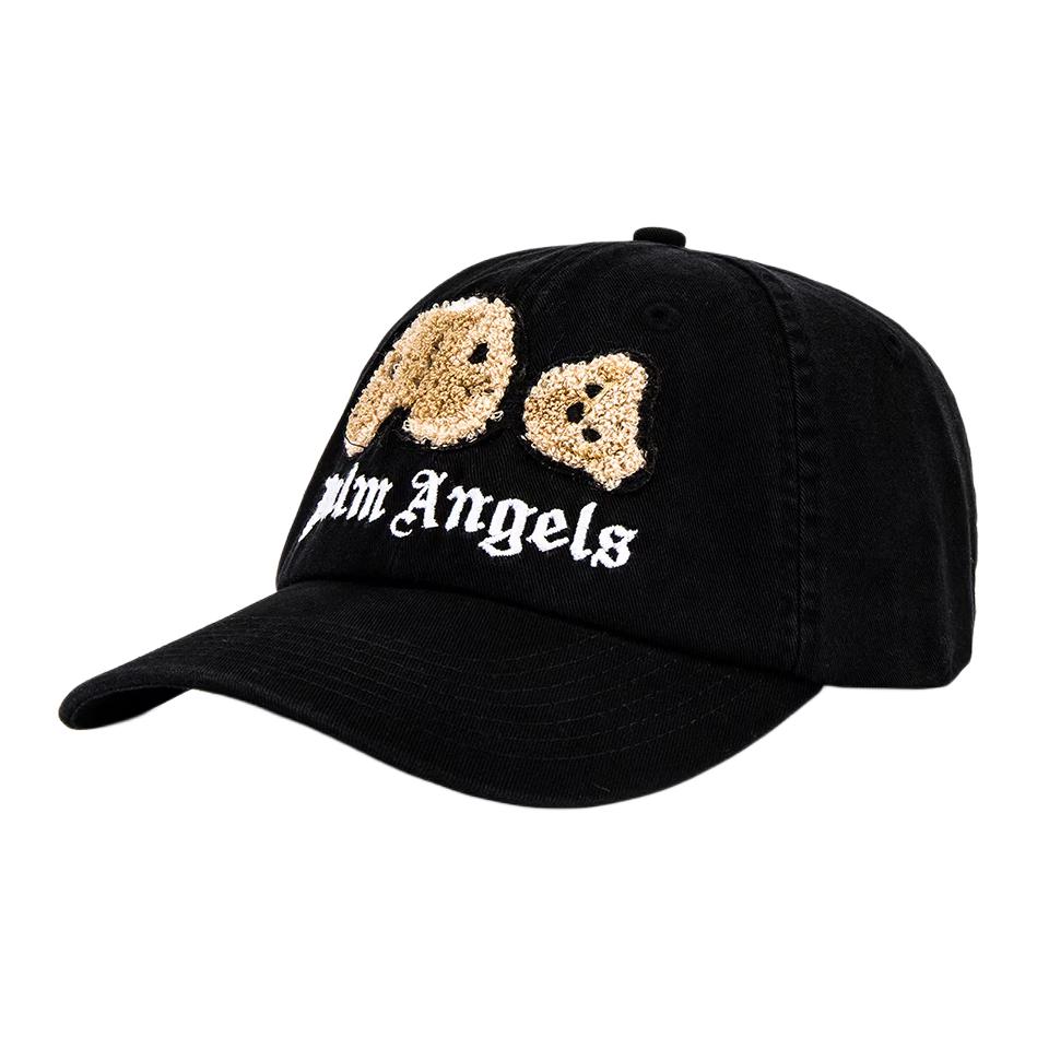 

PALM ANGELS Хлопковая бейсболка мужская черная, Black