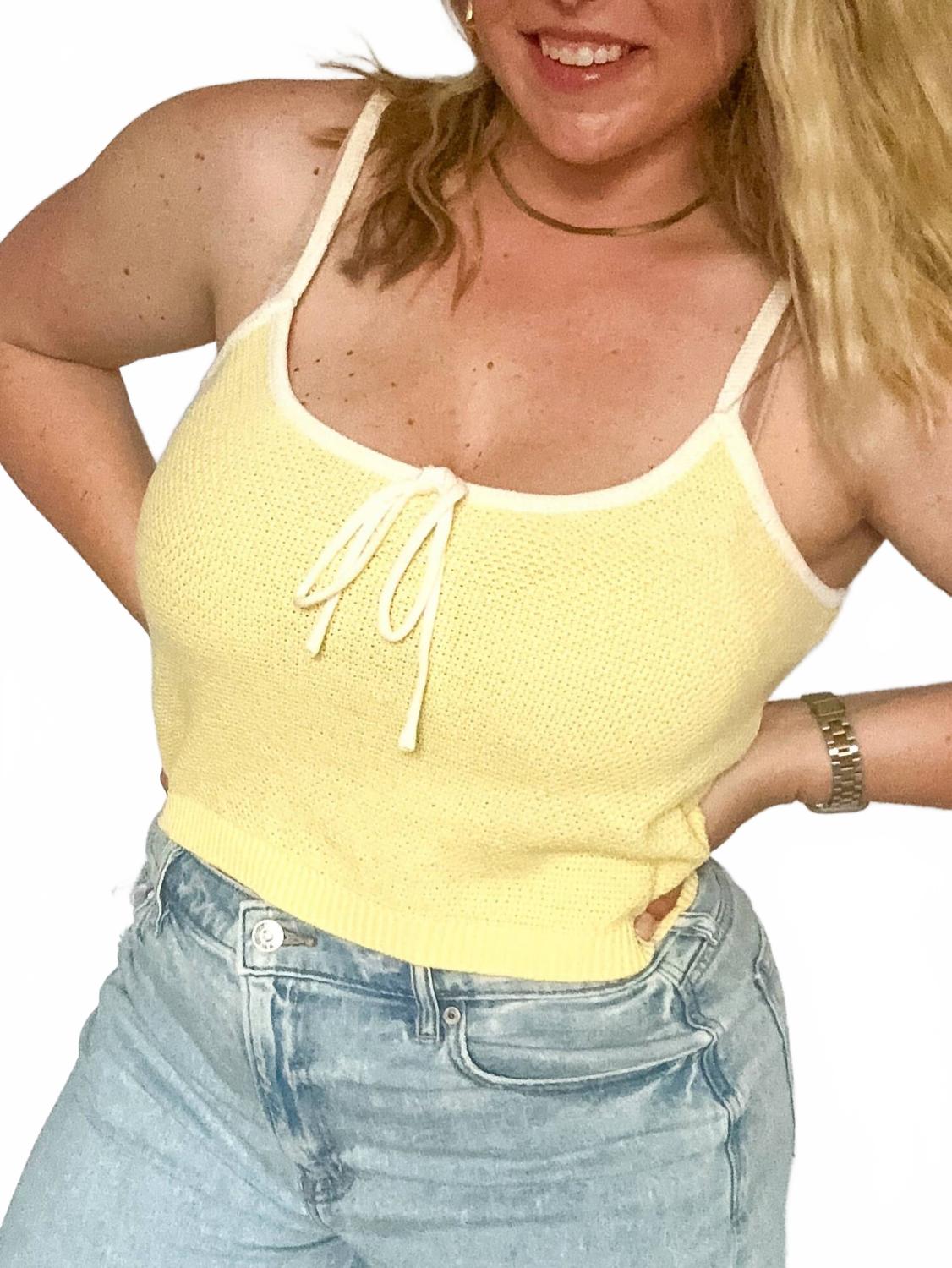 

Женский свитер Buttercream Dreams, топ-комбинация, желтый LE LIS