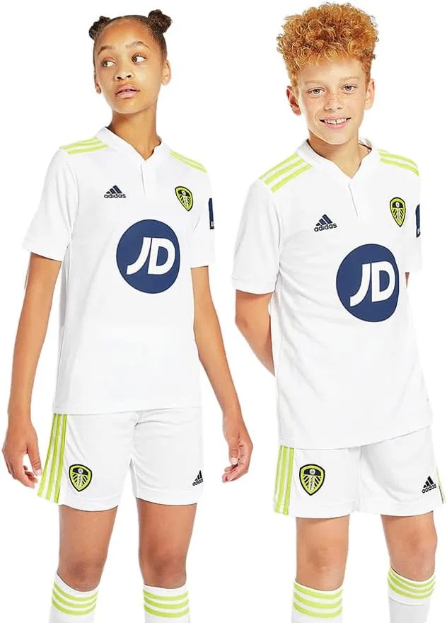 Мужские спортивные футболки и майки adidas Lufc H21 SSJ белого цвета