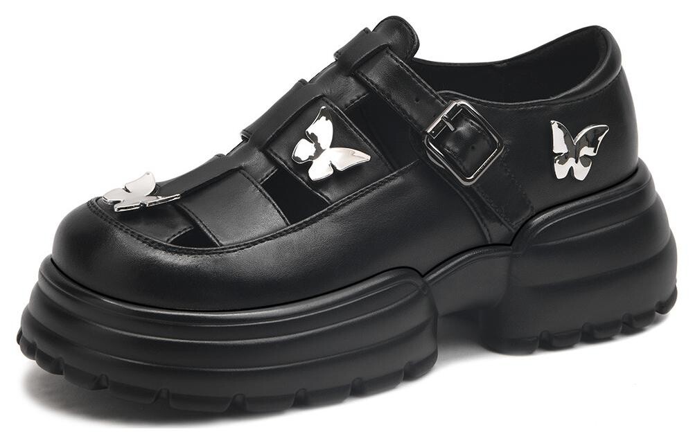 

Туфли женские повседневные Women's Casual Shoes Women's Low-Top Black Cameido