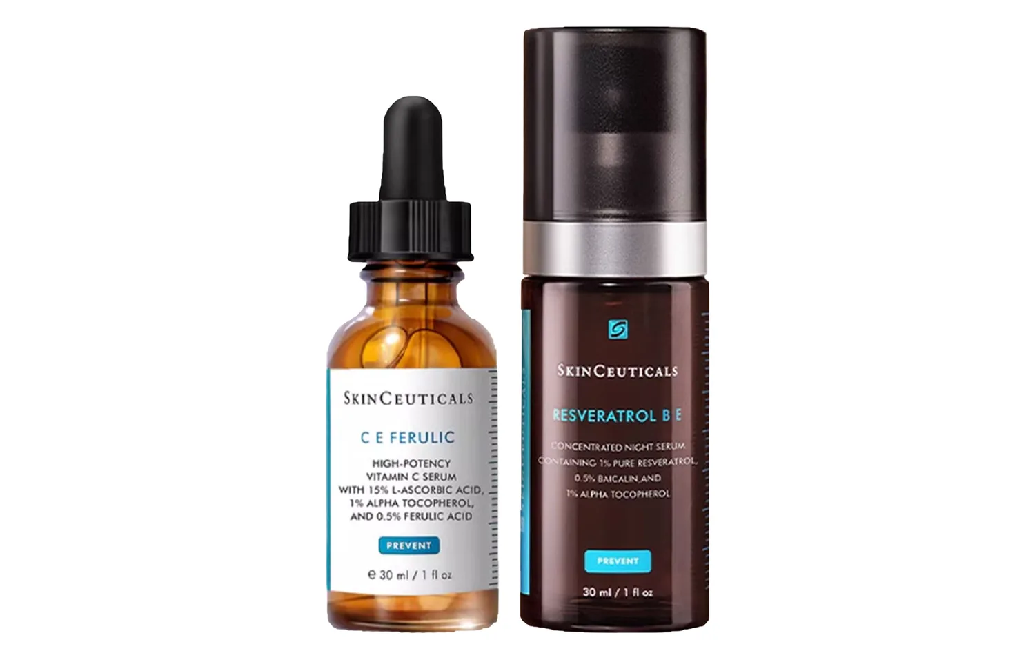 SKINCEUTICALS Набор сывороток для сияния и осветления кожи, Two-Piece Set: Vitamins CE Composite Repairing Essence 30ml+Nighttime Muscle Activation Tightening Serum 30ml
