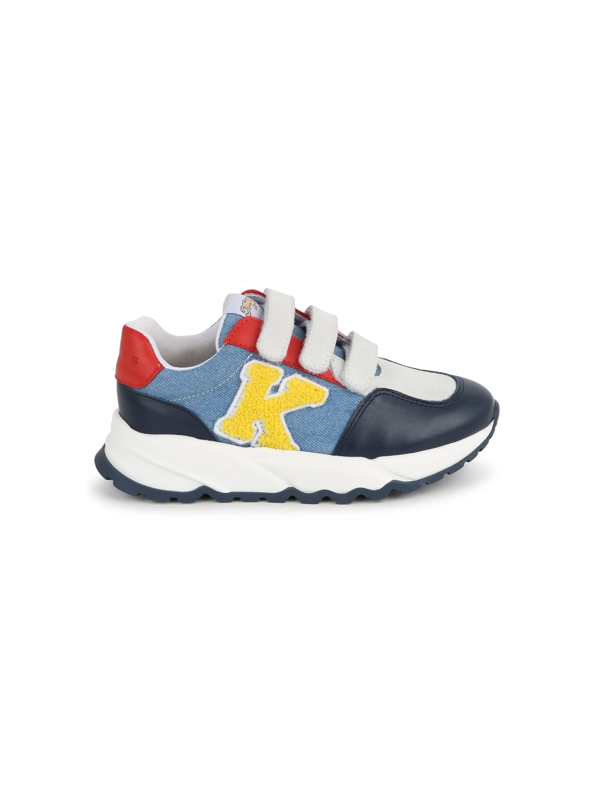 

Кеды с нашивкой-логотипом Kenzo Kids, синий