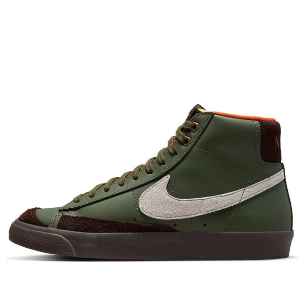 

Кроссовки blazer mid '77 vintage 'army olive' Nike, зеленый