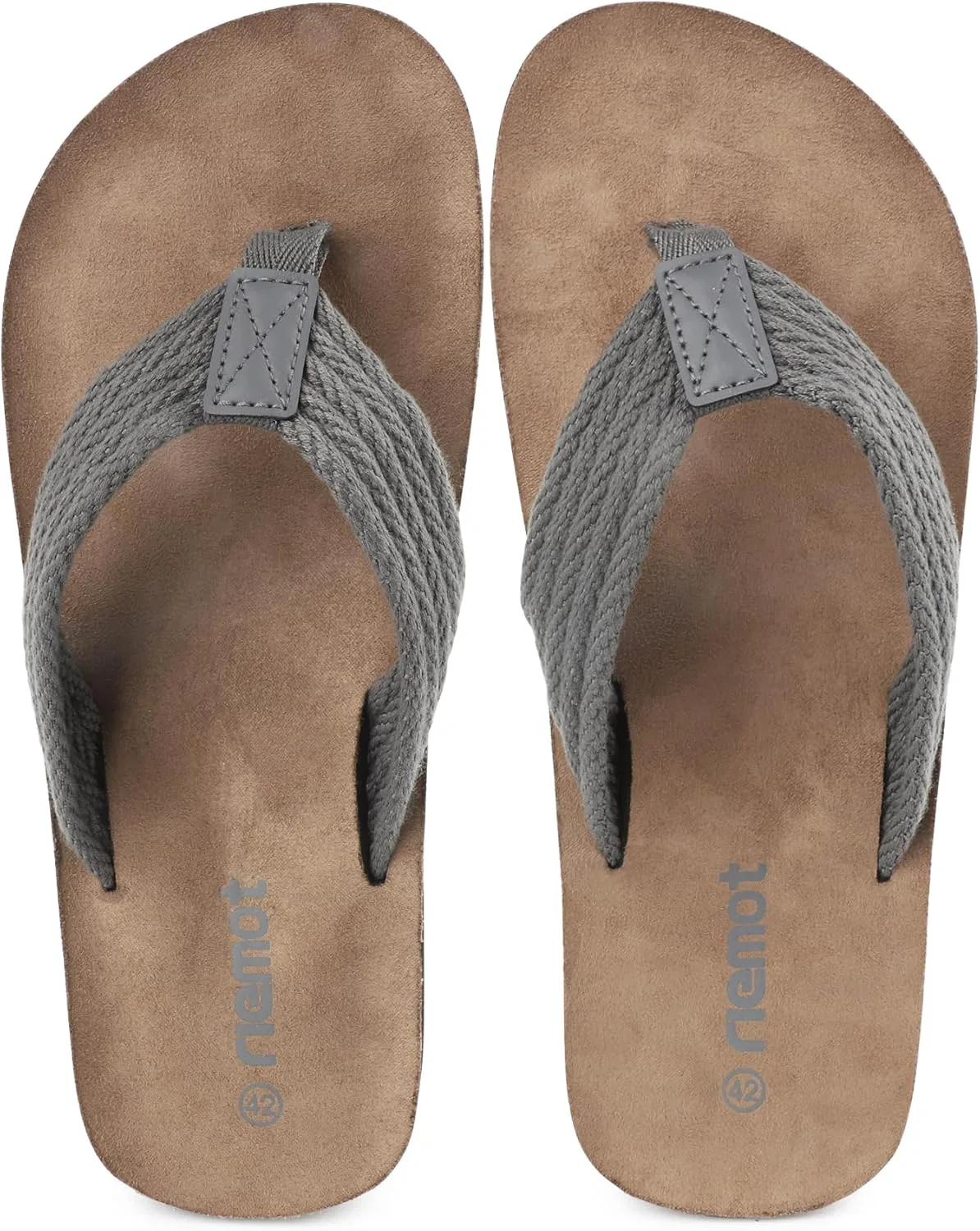 Шлепанцы riemot mens Chanclas Para Hombre, серый — фото 3
