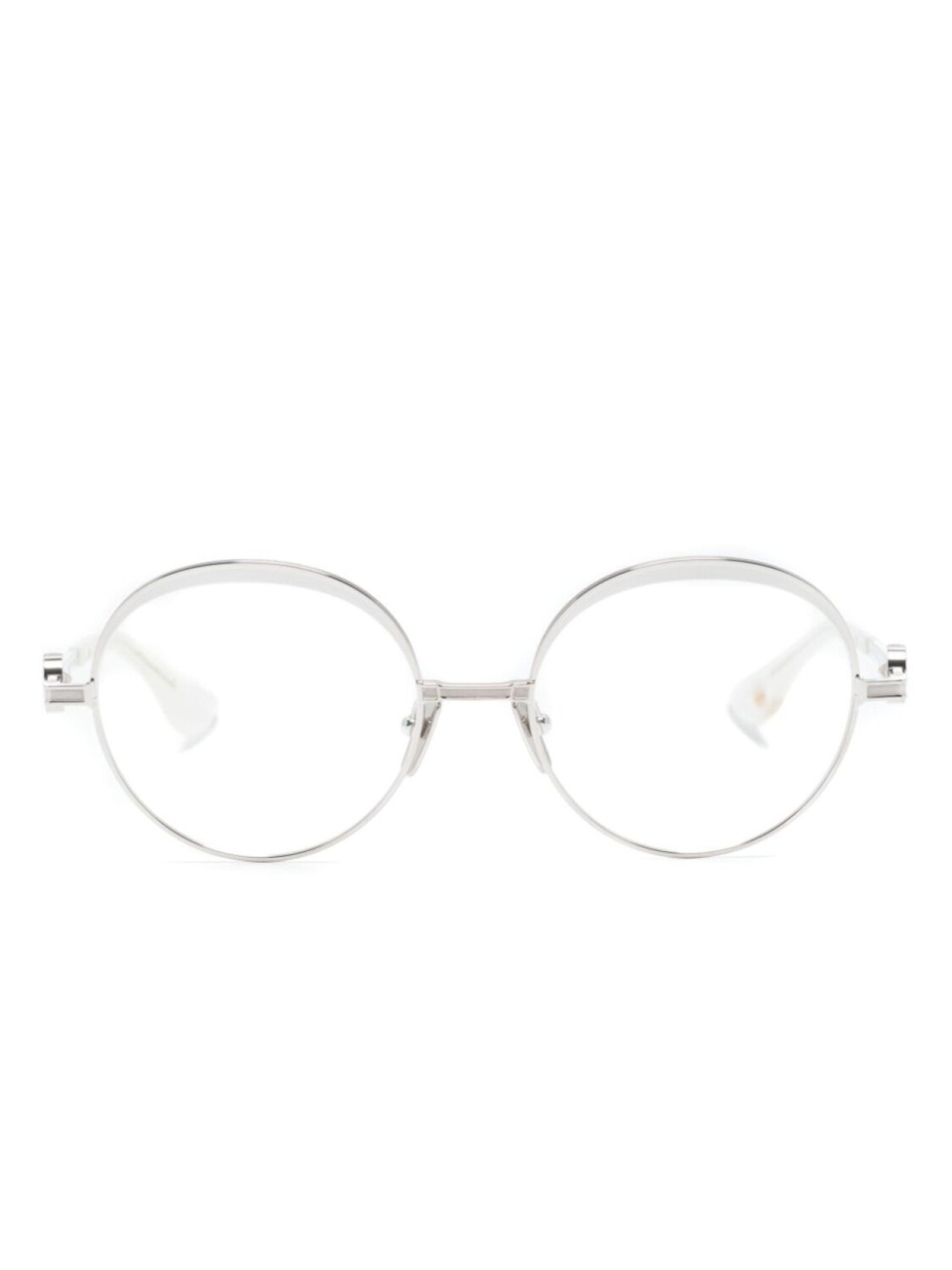 

Очки Nukou в круглой оправе Dita Eyewear, серебряный