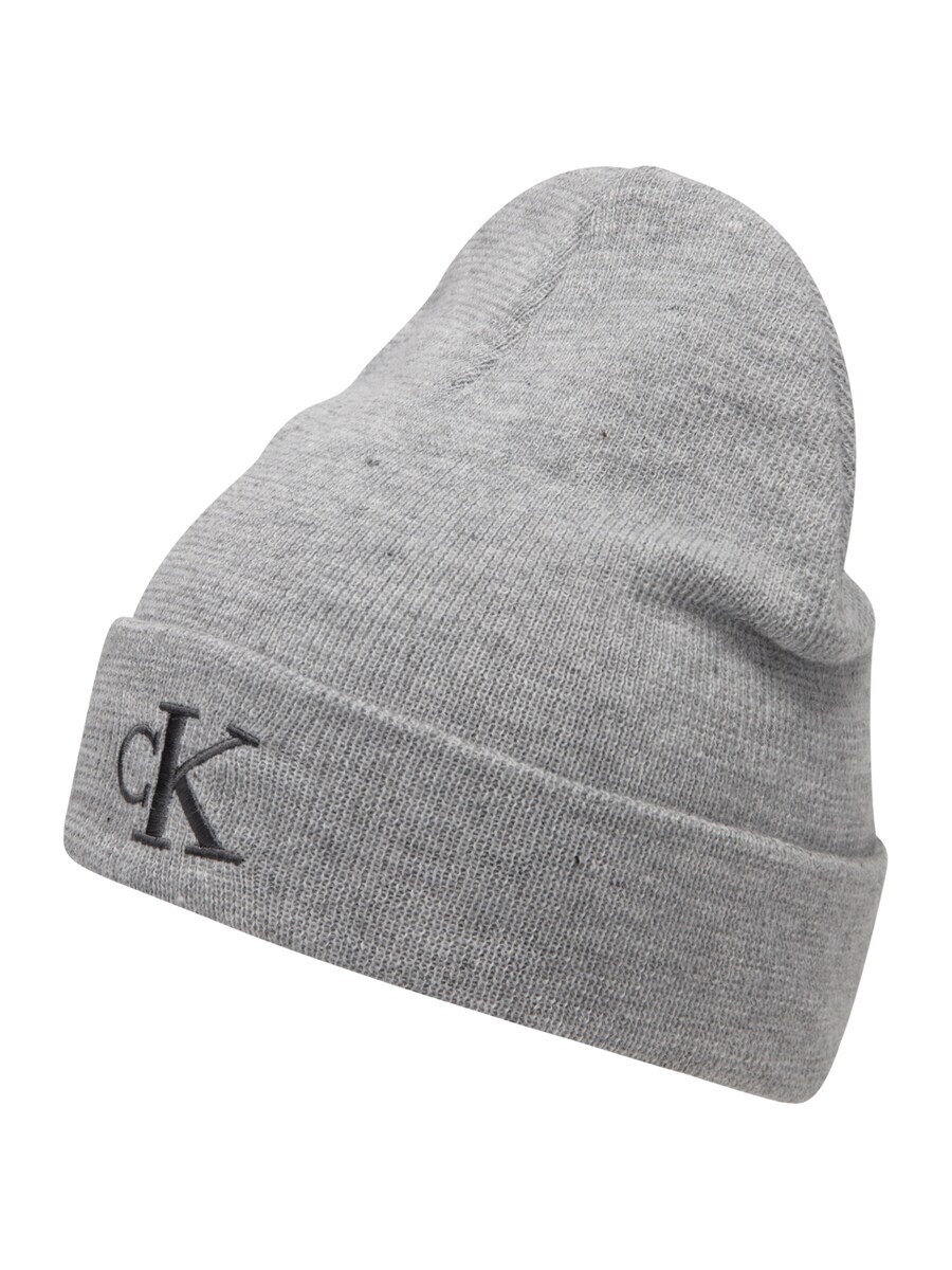 

Шапка Calvin Klein Jeans Beanie, пятнистый серый