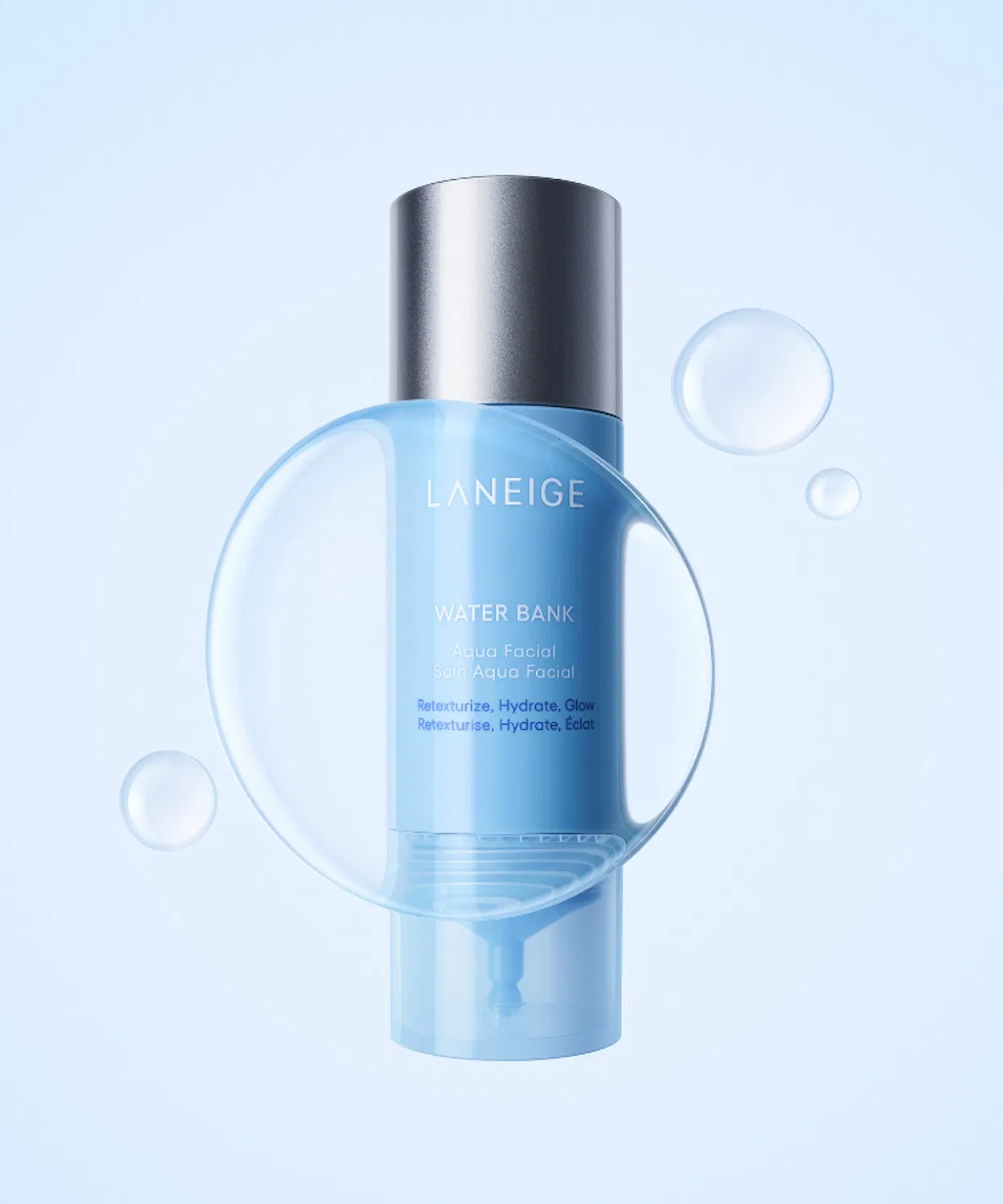 Бустер Laneige — Для лица с AHA-кислотами и гиалуроновой кислотой Water Bank Aqua Facial, , без цвета, 50 мл