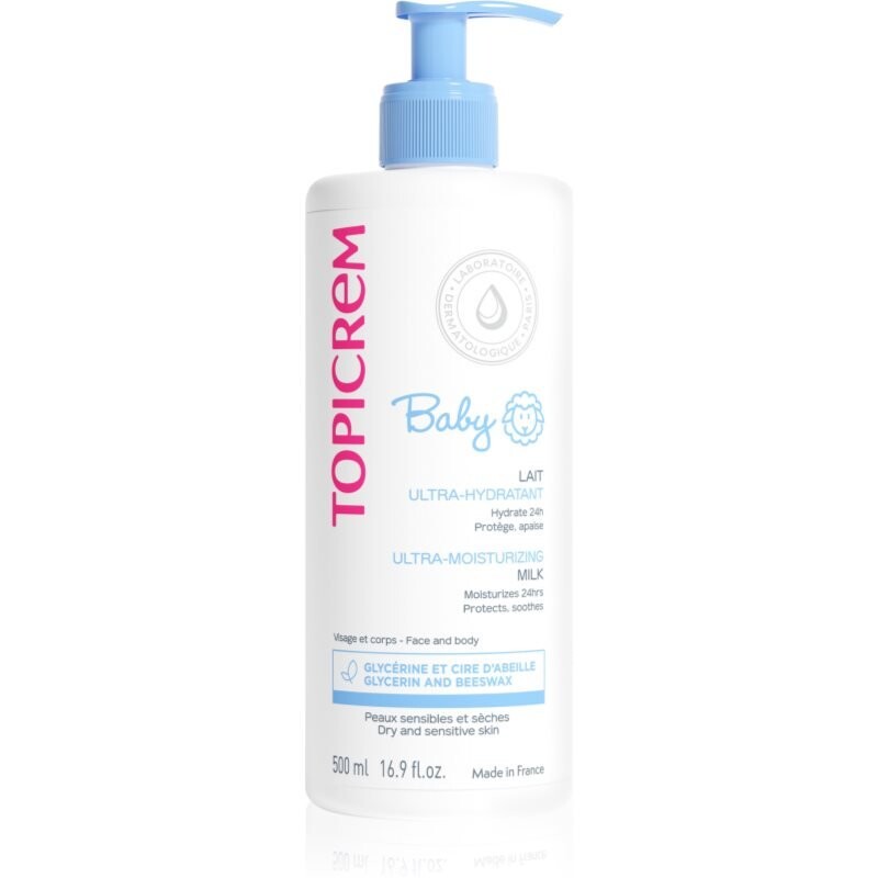 

Topicrem BABY My 1st Ultra-Moisturizing Milk увлажняющее молочко для лица и тела для сухой и чувствительной кожи 500 мл Inna Marka